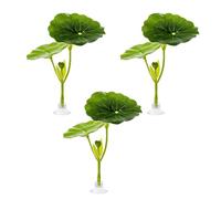 Elnwnnkc 3-Pack of Water for Fish Decorations, Beautifully Designed, with Artificial Leaves in Pet Fish Accessories