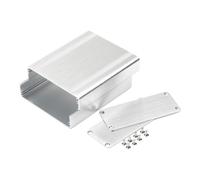 Elnwnnkc 38x88x100mm Aluminum Box Circuit Board Project Electronic Junction Box Black Silver Data Board Instrument Project Case Small Aluminum