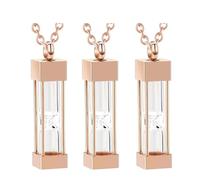 Elnwnnkc 3pack Ashes Memorials Cremation Jewelry Pet Memorials Perfumes Bottle Necklace for Ashes Keepsakes Remembrancer Necklace
