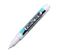 Elnwnnkc 4 Pcs White Markers Paint Pens Oil-based Long Tip Marker Permanent for Rock Tire Glass Metal Painting