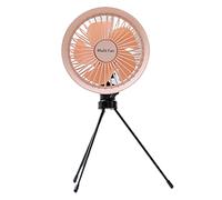Elnwnnkc 5.7inch USB Camping Fan with LED Lamp Adjustable 3-Speed Ceiling Fan Lightweight 3000mAh Night Light for Outdoor Camping Hanging