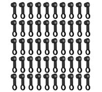 Elnwnnkc 50Pcs Brake Bleeder Screw Cap Replacement Brake Caliper Bleed Nipple Black Screw Cap Cover Grease Zerk Fitting Caps Car Pumps