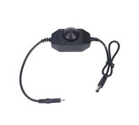 Elnwnnkc 53cm Type C PD to 12V Power Cable with Inline Dimmer, Short-Run Control Cord for Cooling Fan Setup, LED Light Setup, and Compact Small-Device Wiring