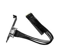 Elnwnnkc 64Gbps to SFF8611 Adapter Cable to 4I Extension Cable PCIe4.0 Gen4 Silver Plated Vertical Gpu Mount