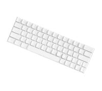 Elnwnnkc 64Pieces PBTs Not Engraving Blanks Keycap Original Height Dyeing Sublimation White Keycaps for Switches Original Height Keycaps