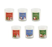 Elnwnnkc 6Pcs Box Natural Soybean Wax Safe Designs Assorted Holiday Scents for Festival Ambiances Festival Gift Box