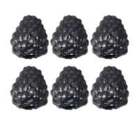 Elnwnnkc 6pcs Fake Raspberries Fake Simulations Fruit for Wedding Table Centerpieces Exquisites Workmanships Realistic Lookings Artificial