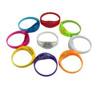 Elnwnnkc 9Pcs LED Glowing Bracelets for Running Concerts Parties Night Light Silicone Wristbands Glowing Party Supplies Bracelets with Multiple Lighting Effect