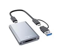Elnwnnkc Aluminum CFE B Card Reader with 10Gbps USB 3.2 Type C Interfaces for Photographers and Video Editors Metal Card Reader for Photography Video Editing