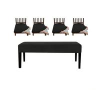 Elnwnnkc Benches Cover with Elastic Rope for Various Stool Legs Spill Resistant Polyester Fabric Nonslip Cover