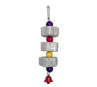 Elnwnnkc Bird Molar Toy for Parrots Mineral Stone Birds Molar Chewable Bites Stone Colorful Toy Bird Boring Chewing Hanging Chewing