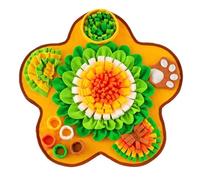 Elnwnnkc Bright Color Slow Feed Dog Mats Flower Shape Snuffle Pad for Patience and Intelligence Interaction Treat Finding Activity Pet Training Mats