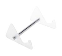 Elnwnnkc Clear Acrylic Tiers Keyboards Holder Detachable Modern Design Sturdy Platinums Iron Base for Workspaces Organization Transparents Display Stand