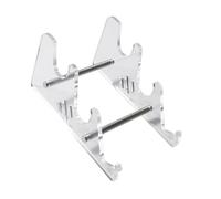 Elnwnnkc Clear Acrylic Tiers Keyboards Holder Detachable Modern Design Sturdy Platinums Iron Base for Workspaces Organization Transparents Display Stand
