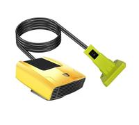 Elnwnnkc Compact Battery Operated Portable Fan Heater Offering Double Cooling Heating for Defrosting Car Window Person