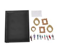 Elnwnnkc Creative Family Memory Photo Box Miniature Museums Frame Set with Lighting & Figurines Optional Miniature Museums Photo Display Case Family Memory Box with LED Light & Figurines Optional