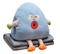 Elnwnnkc Cushion with Detachable Blanket and Hand Warmer Design Compacts Backrest Waist Pillow for Desk Relaxation Desk Pillow with Blanket