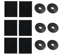 Elnwnnkc Customizable Window Netting Screens for Protective Adhesive Mounting Breathable 6 Piece Set with Sticker Tape Roll Customizable Window Screen