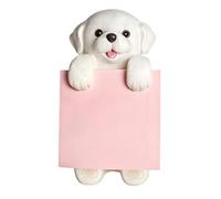 Elnwnnkc Distinctive Handcrafted Resin Puppy Memo Rack Enhances Room Decor While Keeping Notes Organized Dog Themed Offices Accessory