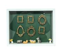 Elnwnnkc Diys Minis Museums Silhouetted Box, Shadows Box Frame Display Case, Personalize Photo Shadows Display with Figurine Personalize Diys Photo Memory Case