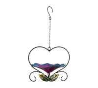 Elnwnnkc Durability Heart Shape Hanging Bird Feeders Flower Retros Bird Feeding Station Large Capacity Birds Water Drinker Wildlife Garden Accessory