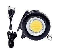 Elnwnnkc EAR LED Keychain Light 500lm Bright Base Rechargeable Battery Multiple Function Tool with Headpiece for Camping Gear Multiple Manner Keychain Light for Outdoor