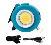 Elnwnnkc EAR LED Keychain Light 500lm Bright Base Rechargeable Battery Multiple Function Tool with Headpiece for Camping Gear Multiple Manner Keychain Light for Outdoor