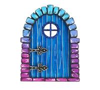 Elnwnnkc Enchanting Garden Decorations Outdoor Wooden Figurines Gate Yard Sculpture Courtyards Miniatures Statues Ornaments Fairy Garden Decoration Handcrafted Ornament