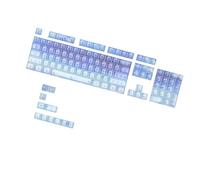 Elnwnnkc Full Set of 115 Keys Keycaps Shimmering Clear Keycap Compatibles 60/68 / 75/98 / 104 Layout Mechanical Keyboards Clear Keycaps Dye-Sublimation