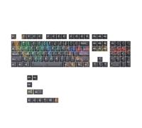 Elnwnnkc Full Set of 115 Keys Keycaps Shimmering Clear Keycap Compatibles 60/68 / 75/98 / 104 Layout Mechanical Keyboards Clear Keycaps Dye-Sublimation