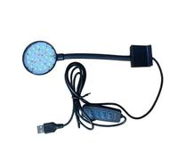 Elnwnnkc Full Spectrum LED Aquariums Light Clip on USB Fishtanks Lamp with Adjusting Brightness for Corals Various Fishtanks Educational Aquariums Lighting