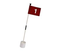 Elnwnnkc Home Golf Practice Flagstick Includes Cup and Flag for Realistic Putting Green Simulation ABS Golf Training