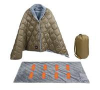 Elnwnnkc Impermeable Backpacking Warmed Throw with 3 Temperature Approaches Overwarm Security Dense Plan 160x70cm Transportable Electric Heating Pad for Outdoor