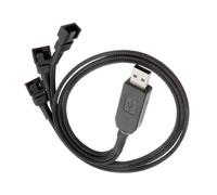 Elnwnnkc Intelligent USB to 4Pin 5V to 12V Converters Cable for PCs Cooling Fan with Overcurrent Protections and Construction PCs Fan Power Converters