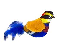 Elnwnnkc Interactive Toy Birds Shape Chasing Toy Plush Bird Shape Indoor with Realistic Bird Sounds Cute Chasing for Indoor Cats