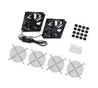 Elnwnnkc Large 120mm Computer Fan with Hydraulic Bearing 52CFM Airflows and Anti Shock Pad for Efficient Heat Dissipation Industrial Cabinet Cooling Fan