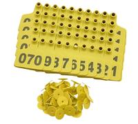 Elnwnnkc Large Writeable Ear Markers for Livestock Organization Set of 100 in Bright Colors Suitable for Cattle Sheep and Pigs Ear Identifiers