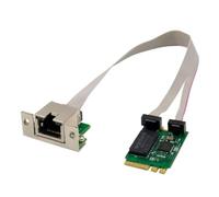 Elnwnnkc M.2 A+E Ethernet Card RTL8125B Industrial Control Networks Card Networks Adapter / 1G / 100M Multi-Gigabit Easy Installation