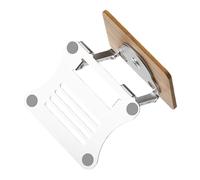 Elnwnnkc Metal Wood Constructed Strong Laptop Holder Rotatable Height Adjustable Cooling for 10-17inch Devices Computer Stand