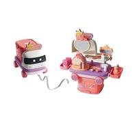 Elnwnnkc Multifunctional Kids Pretend Cooking Set With Makeup Tools And Toy Vehicle For Interactive Imaginative Play Child Safe Pretend Tools For Skill Building