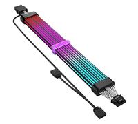 Elnwnnkc Neons Effect Cable 12+4Pin Male to Female for Dynamic RGBs Lighting Customization ARGB GPU Extension Cable