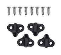 Elnwnnkc Nylons Kayak Lashing Hook Set, Bungee Shock Cord Hook Rigging Accessories with Stainless Steel Screws for Paddleboard Bungee Shock Cord