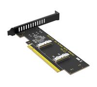 Elnwnnkc PCIe 5.0 X16 to Double MCIOs 8I Adapters Card for Fast Speed Data Transfer and GPU Expansion