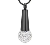 Elnwnnkc Pet Cremation Jewelry Memorial Pendant with Openable Secure Compartment for Preserving and Human Ashes Hair Storage Memorial Necklace