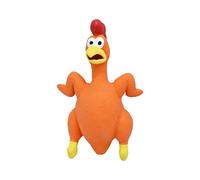 Elnwnnkc Playfulness Polkas Dot Chicken Shape Dog Toy Safe Latex Dog Interactively Toy Chew Resistant for Small-Middle Breeds Durability Chew