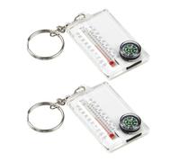 Elnwnnkc Pocket Survival Compasses Multifunction Guiding Thermometers Keyring Pocket Sized Keyring Pendant Keychain