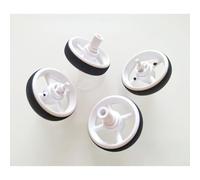 Elnwnnkc Precisions Black Scrolls Wheel and Skates Pad Set for GProX Superlight Enhances Gaming Control Feet Pad