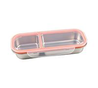 Elnwnnkc Premium Rustproof 304 Stainless Steel Food Container Lunch Box with Plastics Lid Ideal for Meal Prepping Smoothed Rustless Mealbox
