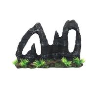 Elnwnnkc Realistic Resin Rockery Aquariums Decors Enhances Fishtanks Aesthetic Fishtanks Environment Rock Mountain Landscaping Props Decoration