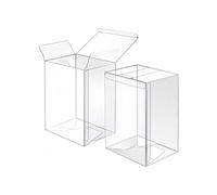 Elnwnnkc Scratchproof Card Collection Box With Clear Design PVC Packing Box Display Holder For Various Organzing Solution Collectible Storage